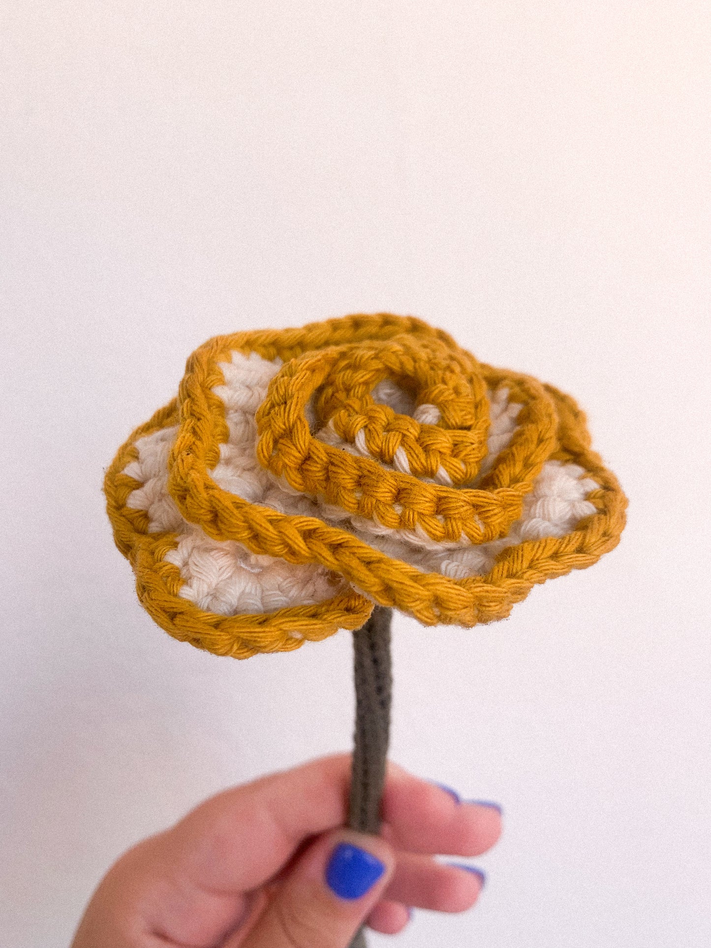 Rosa em crochet