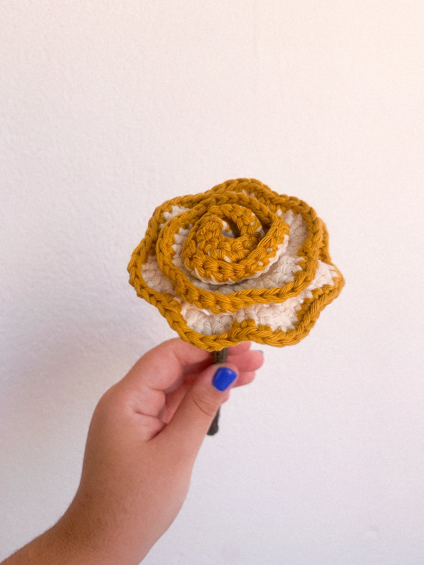 Rosa em crochet