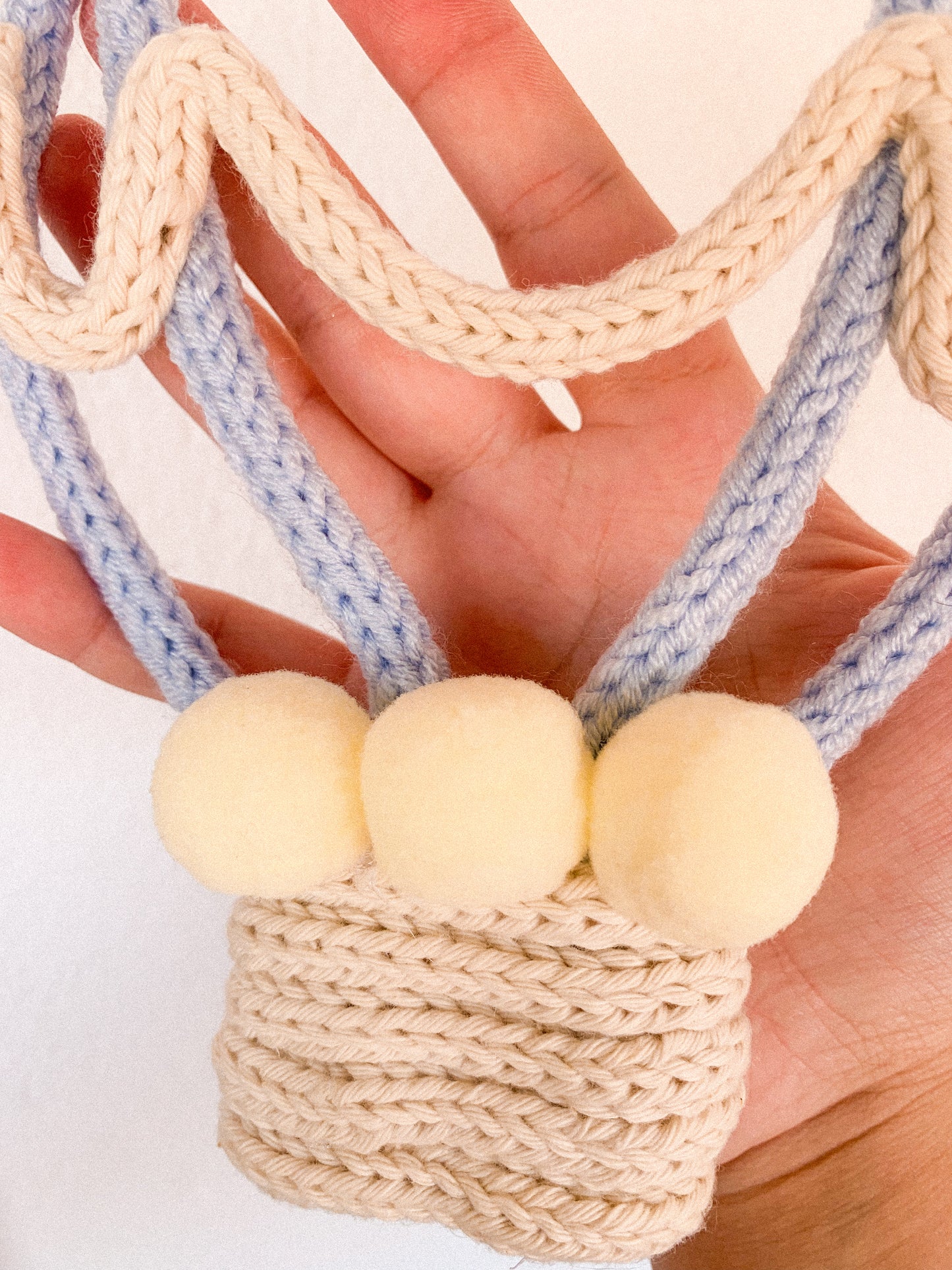 Balão de Ar Quente em tricotin