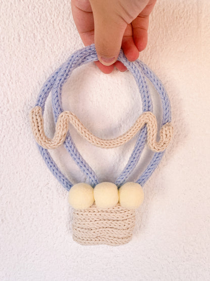 Balão de Ar Quente em tricotin