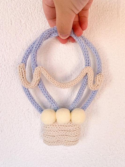 Balão de Ar Quente em tricotin