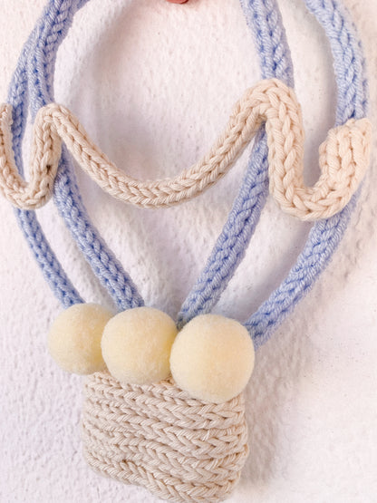 Balão de Ar Quente em tricotin
